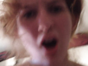 You can hear her orgasm