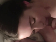 Slutty teens sharing his cock